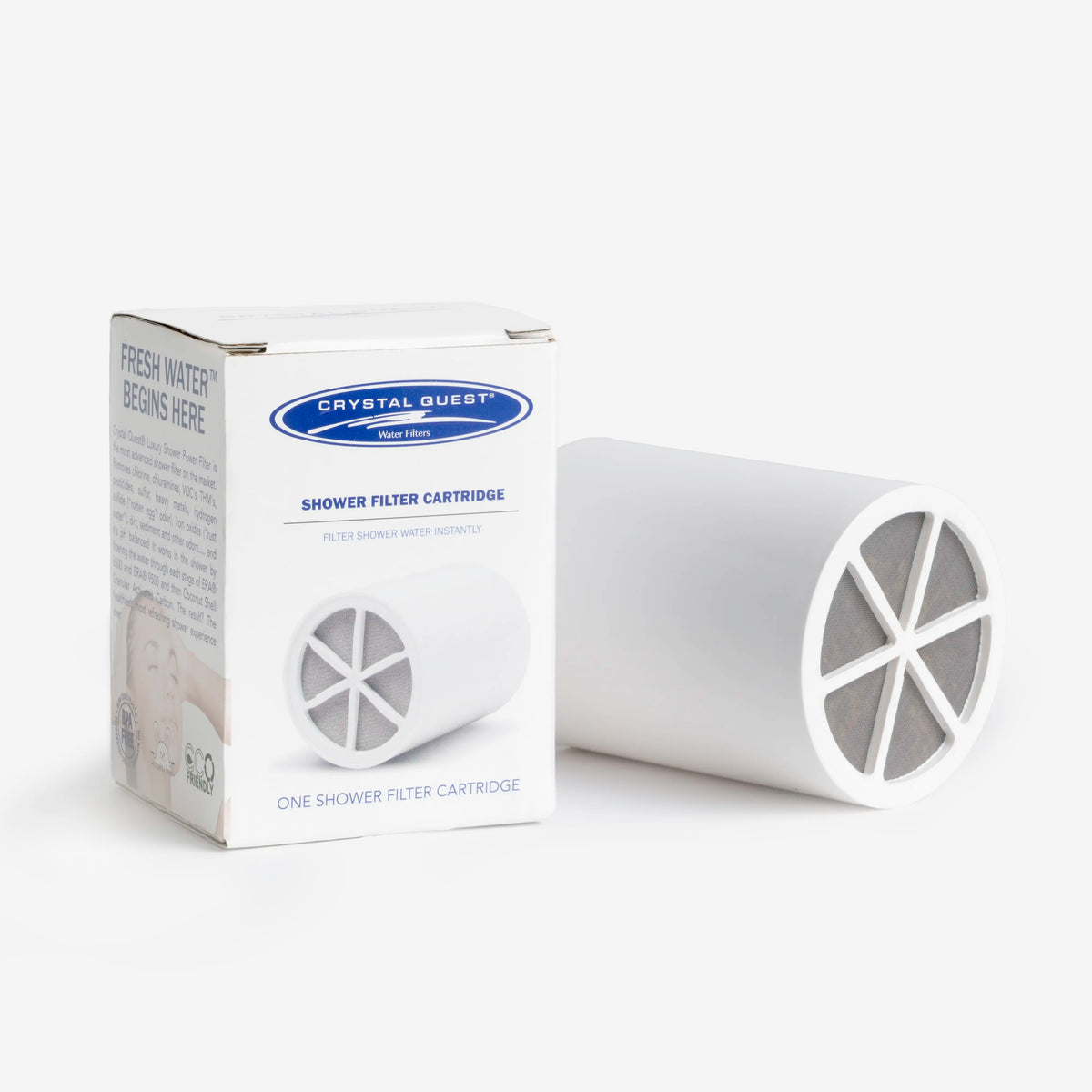 Crystal Quest Shower Filter Replacement Cartridge, SMART Multimedia, 2 GPM