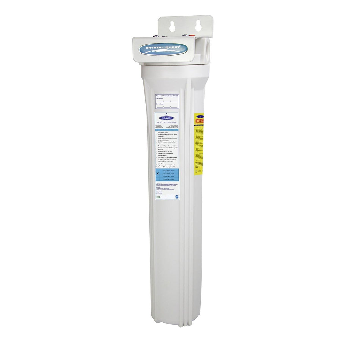 Crystal Quest Mini Whole House Water Filter, SMART Series, 3-6 GPM