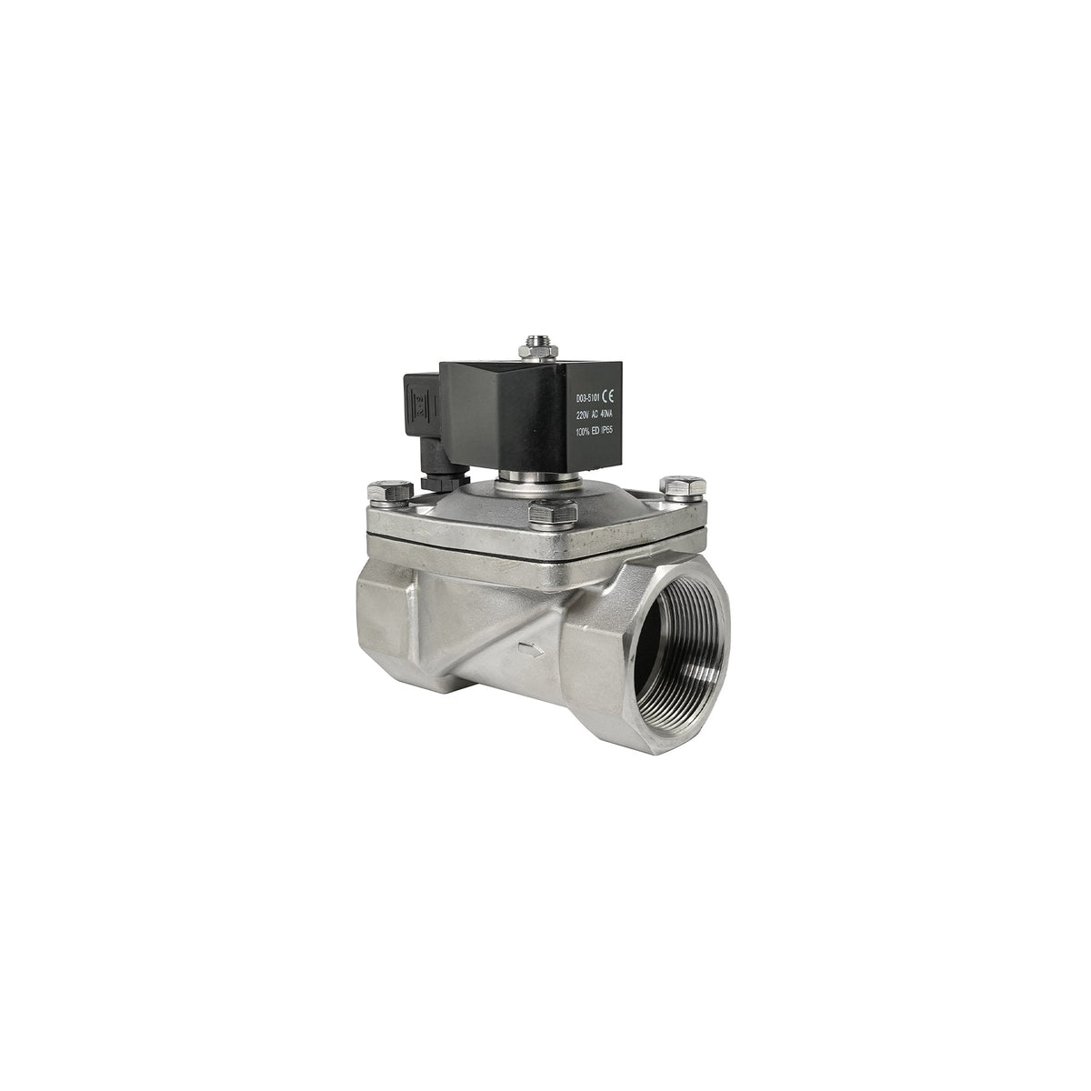 Crystal Quest Solenoid Valve, Normally Closed, 110V or 220V AC