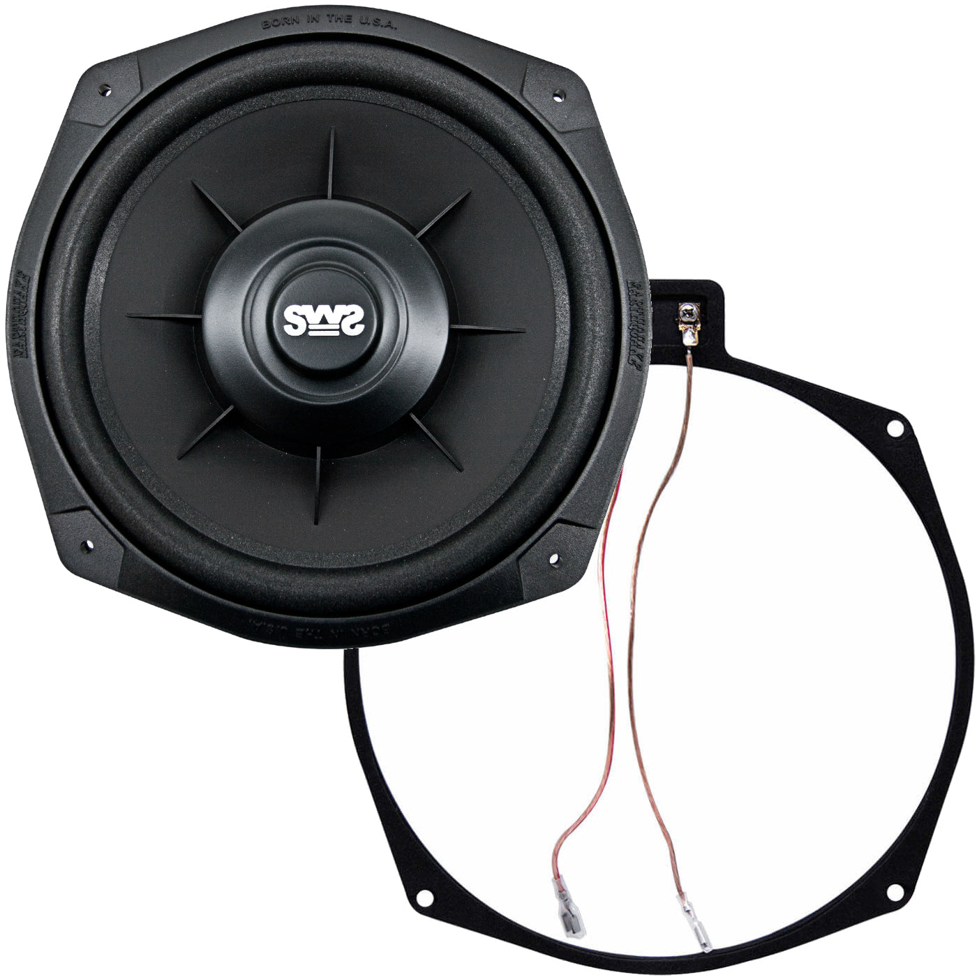 Earthquake Sound SWS-8Xi 8" 2 Ohm High Performance Shallow Subwoofer with Adapter Ring and Harness (each)