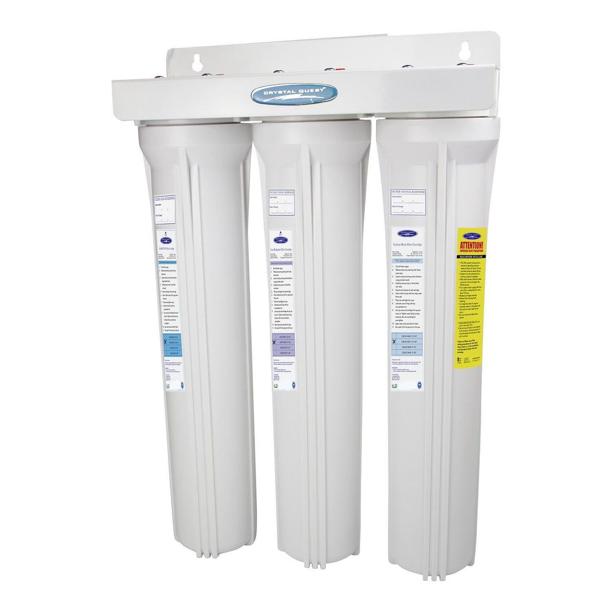 Crystal Quest Mini Whole House Water Filter, Iron, Manganese & Hydrogen Sulfide Removal, 2-4 GPM