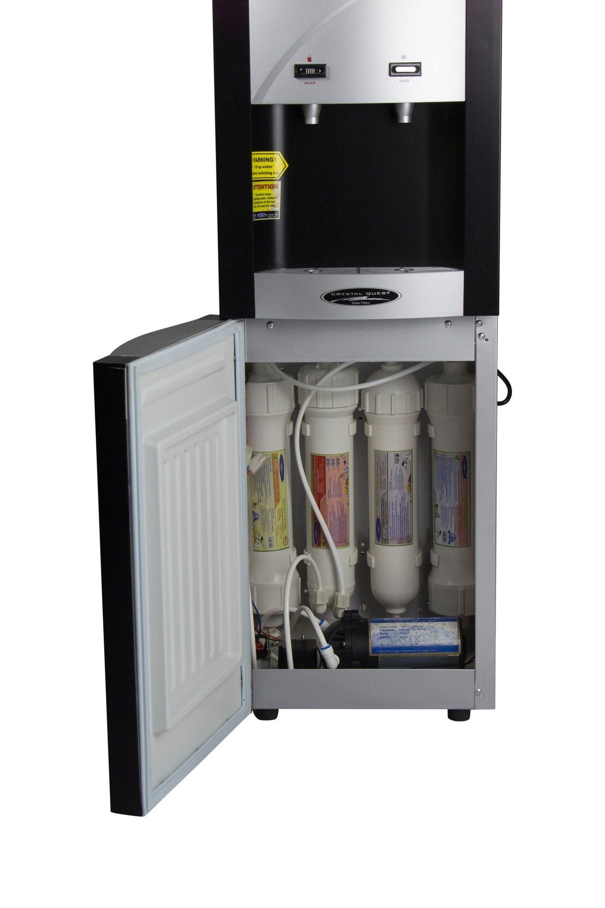 Crystal Quest Turbo Ultrafiltration and Reverse Osmosis Bottleless Water Cooler, Hot and Cold