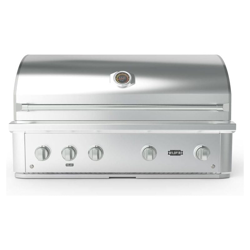 Wildfire Ranch Pro 42 Inch 304 Stainless Steel Built In Gas Grill -Brushed Stainless Steel Accents