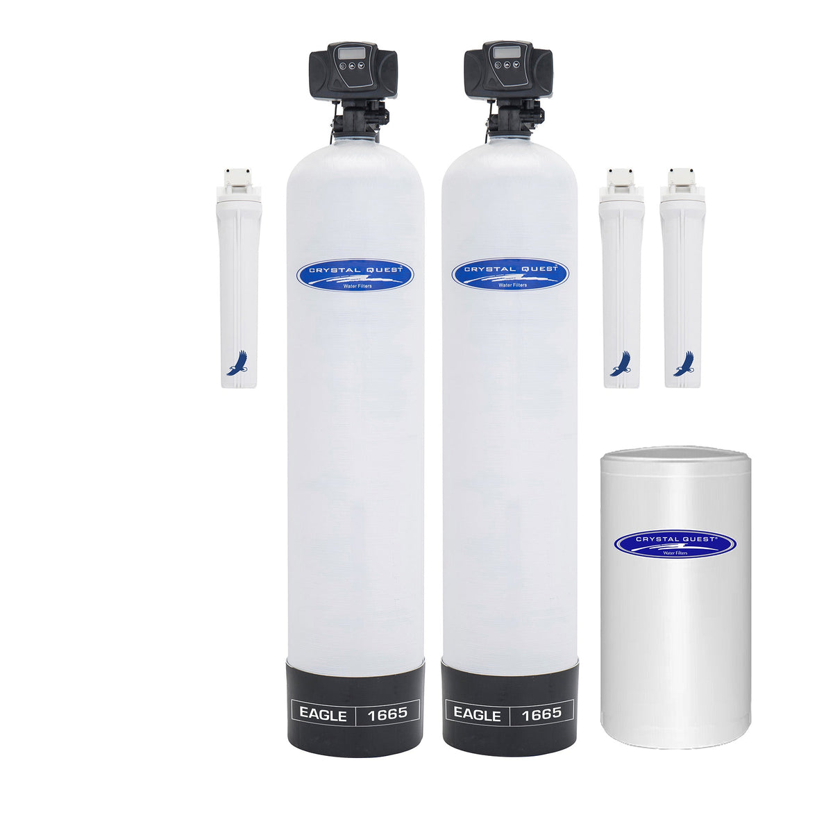 Crystal Quest Eagle Whole House Alkalizer Water Filtration, 1-4 Bathrooms