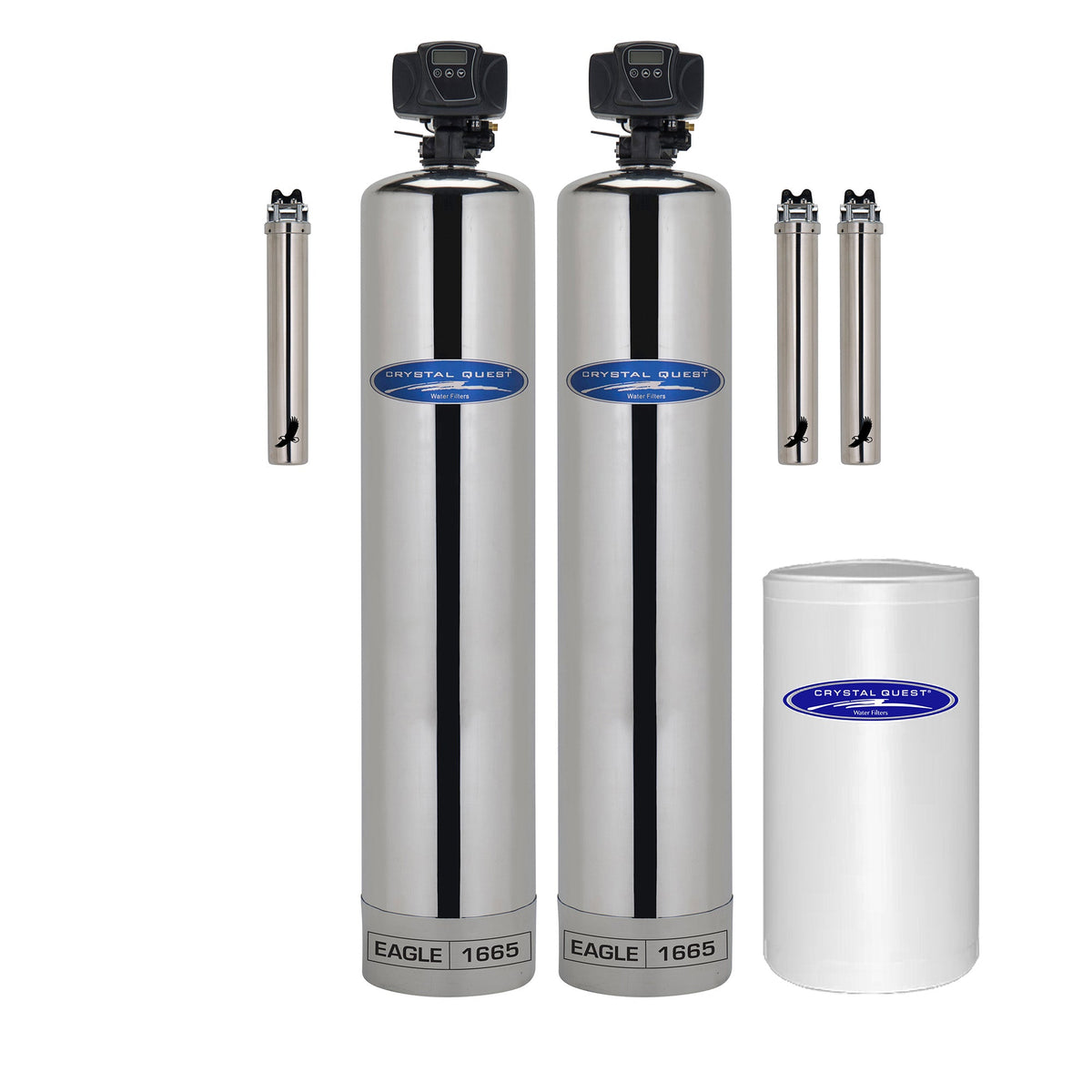 Crystal Quest Eagle Whole House Alkalizer Water Filtration, 1-4 Bathrooms