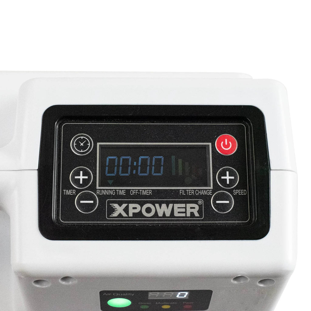XPOWER HEPA air scrubber X-2830 - control panel