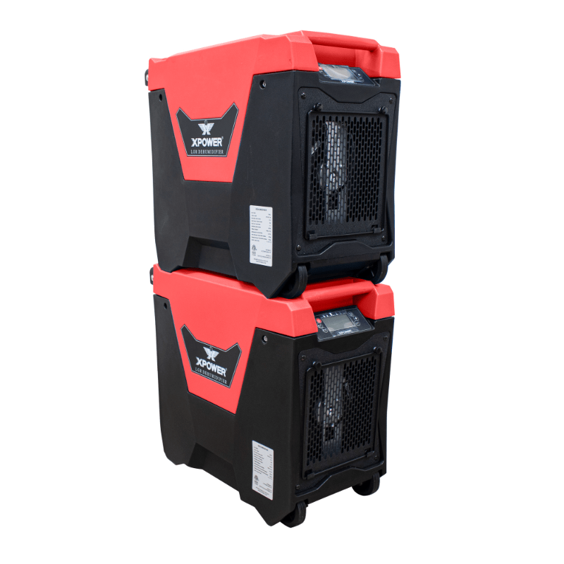 XPOWER LGR commercial dehumidifier XD-85L2 - red, stacked units