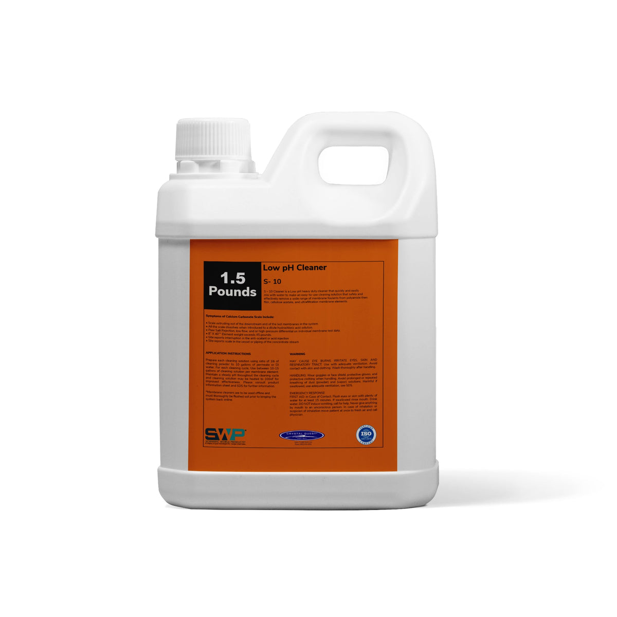 Crystal Quest Low pH Membrane Cleaner for Scale and Metal Oxides
