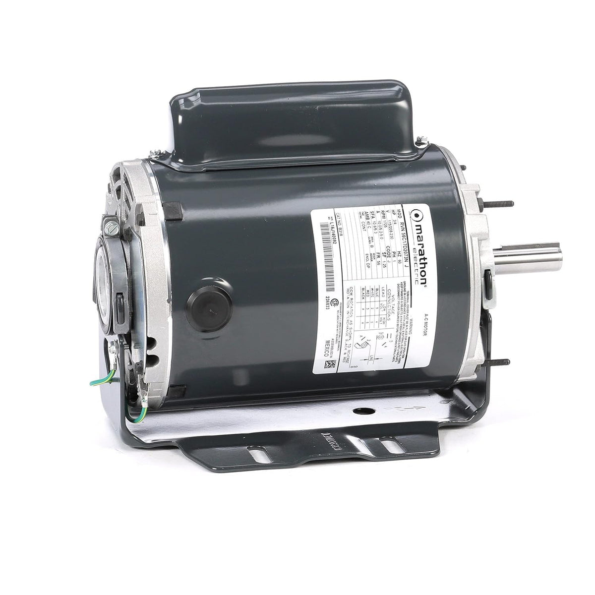 Crystal Quest 3/4 HP Fan and Blower Motor, 115/230V, 1725 RPM (CQE-PT-03203)