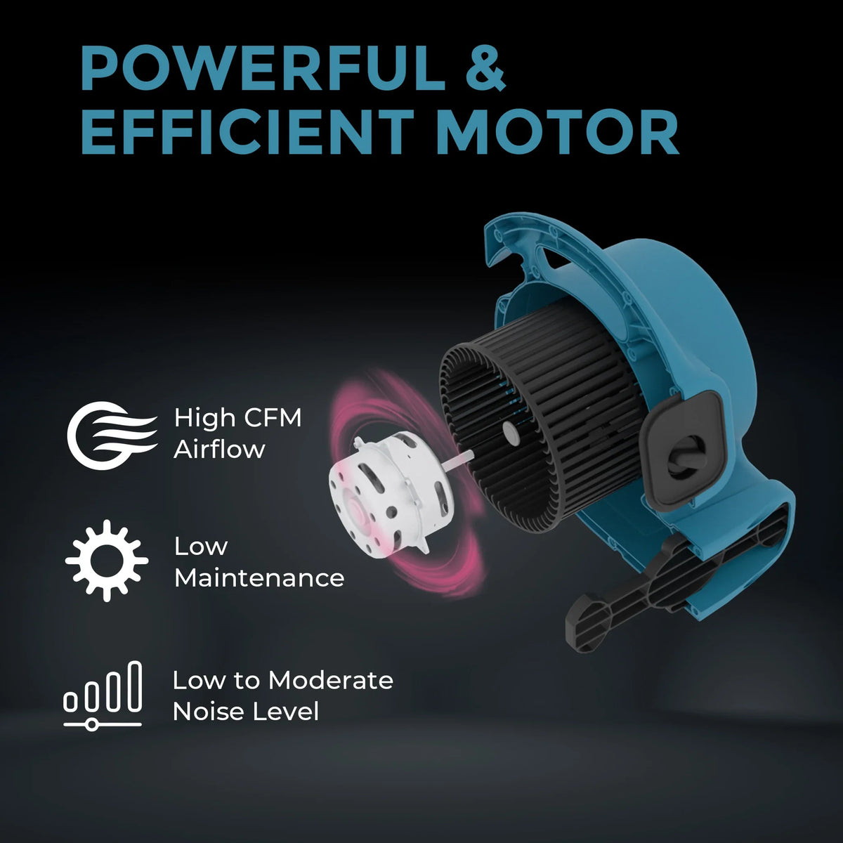 XPOWER Mighty mini air mover P-80 - product image 10