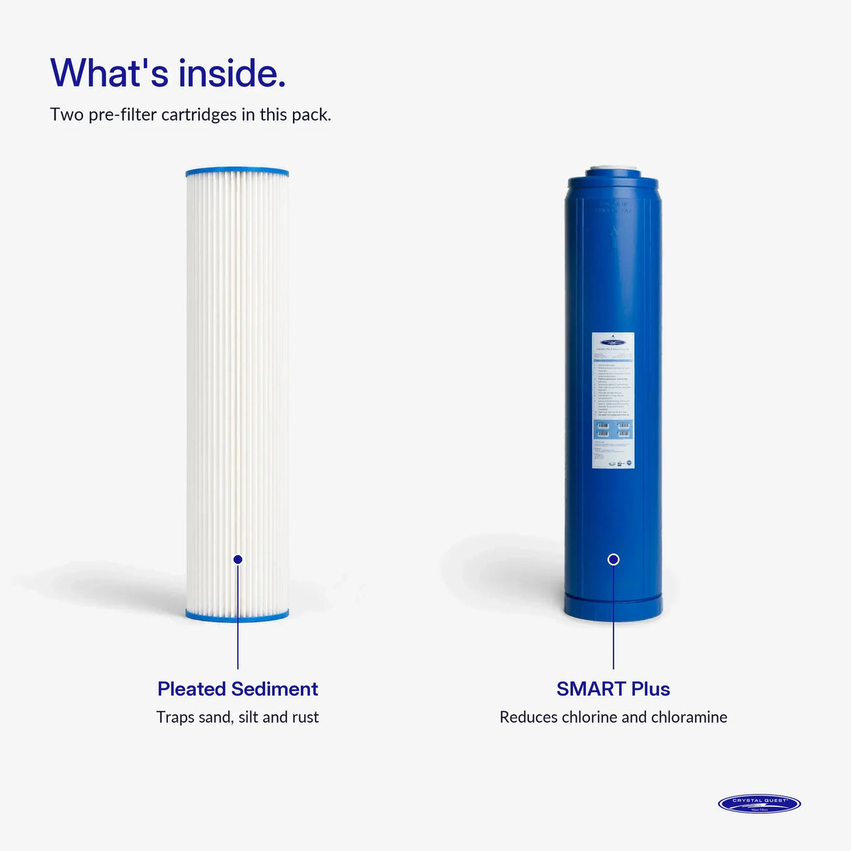 Crystal Quest Whole House RO Replacement Filter Pack, 1500, 1800 and 2500 GPD Systems