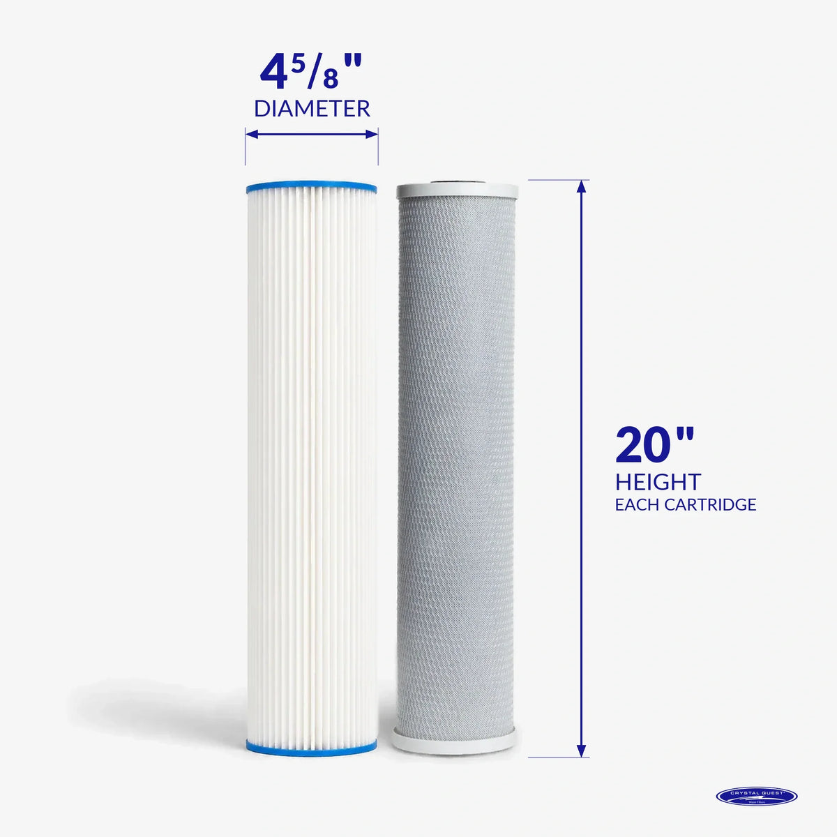 Crystal Quest Whole House RO Replacement Filter Pack, 1500, 1800 and 2500 GPD Systems