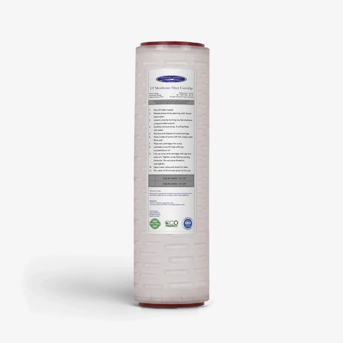Crystal Quest Ultrafiltration (UF) Replacement Water Filter Membrane, 0.1 Micron