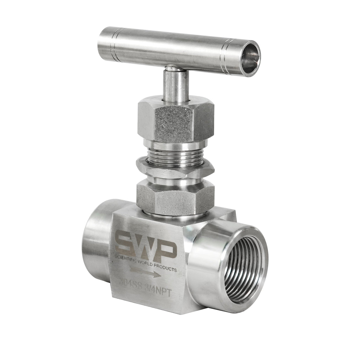 Crystal Quest Needle Valve, 1/4 Inch to 2 Inch Sizes