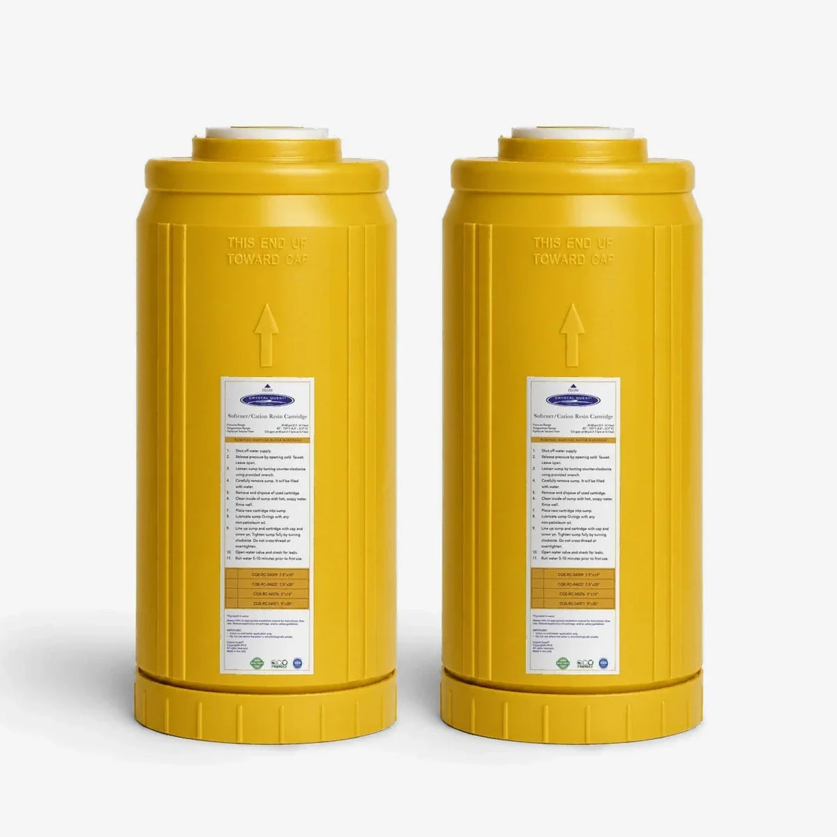 Crystal Quest Cation Resin Water Softening Filter Cartridge