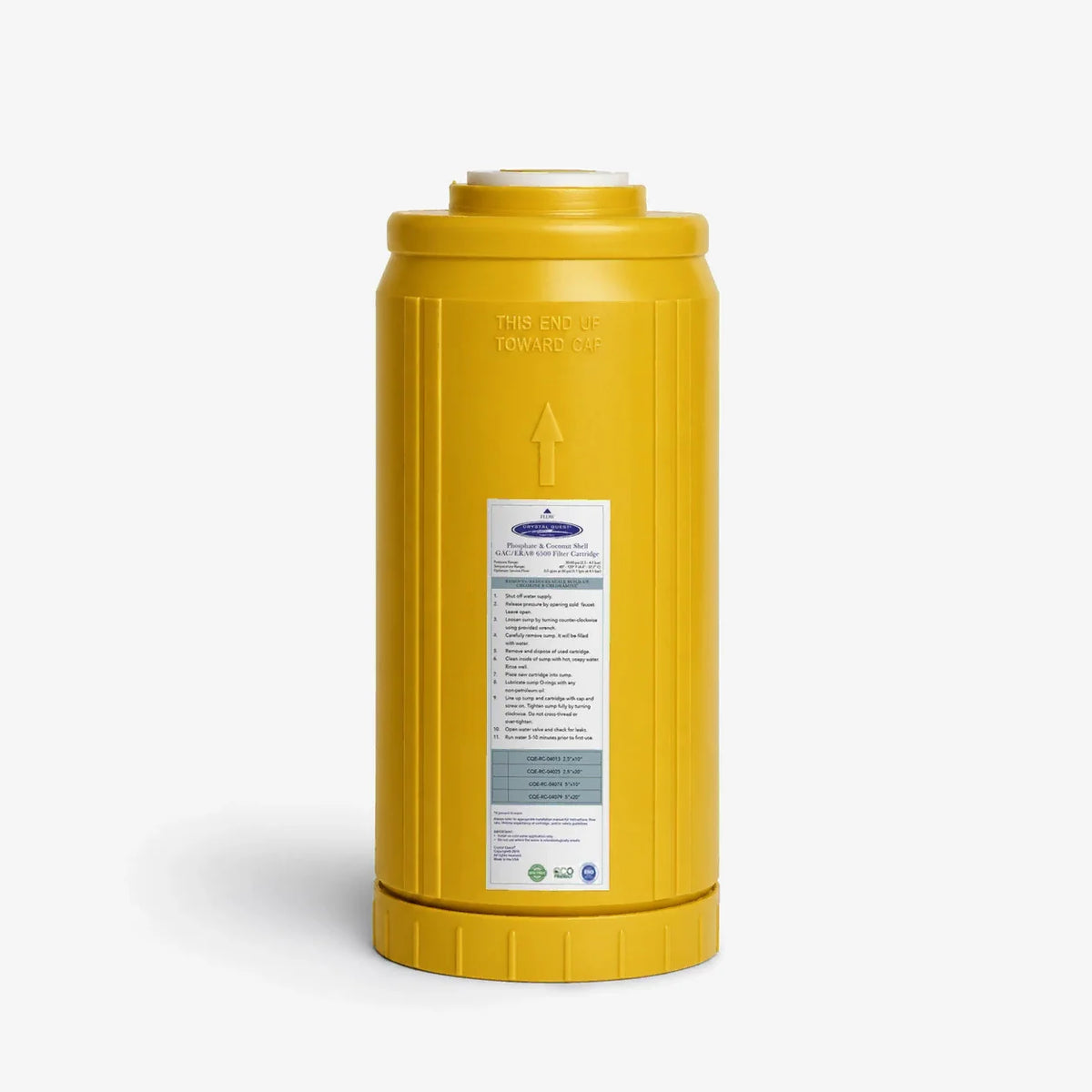 Crystal Quest Phosphate & Coconut Shell GAC Replacement Filter Cartridge, Scale Inhibitor