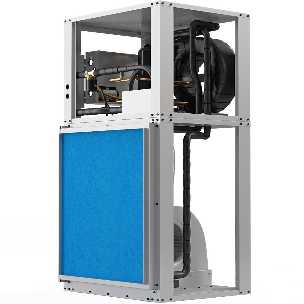MRCOOL GeoCool 48K BTU, 4 Ton, Downflow Two-Stage CuNi Coil Left w/heater (GCHPD048TGTANDL)