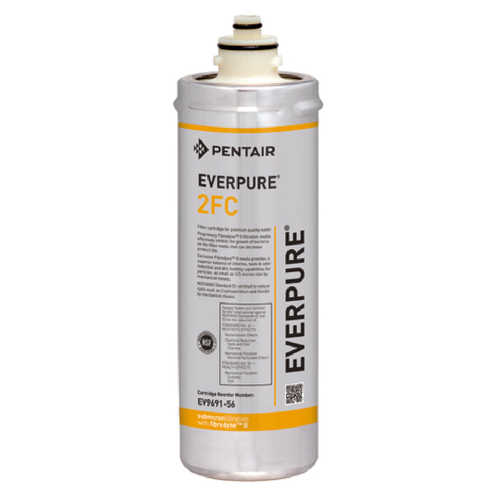 Everpure EV969156 2FC Water Filter Cartridge Fibredyne® II Submicron Carbon Block Cartridges