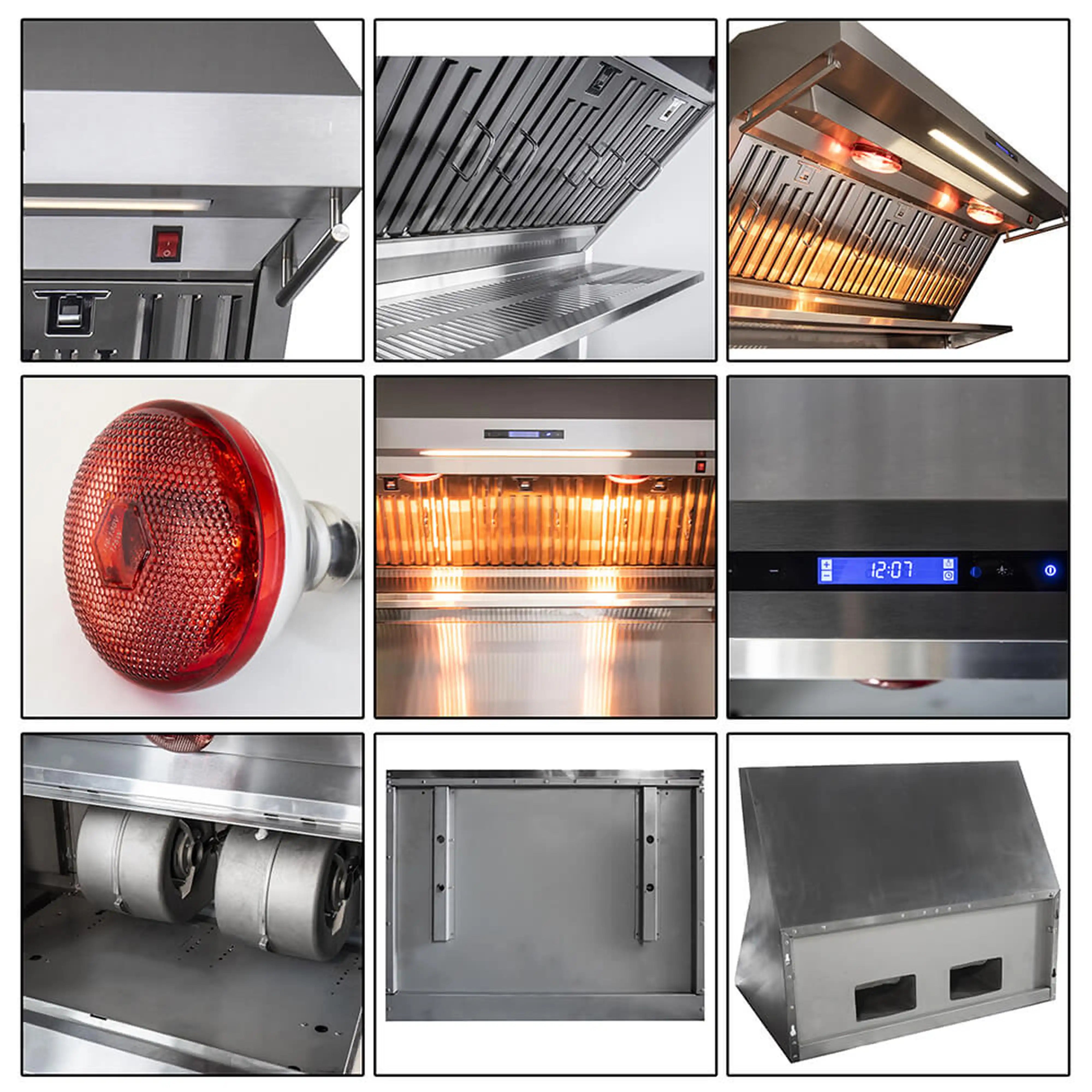 Forno Savona 48-Inch Wall Mount Range Hood in Stainless Steel with Baffle Filters & Backsplash (FRHWM5029-48)