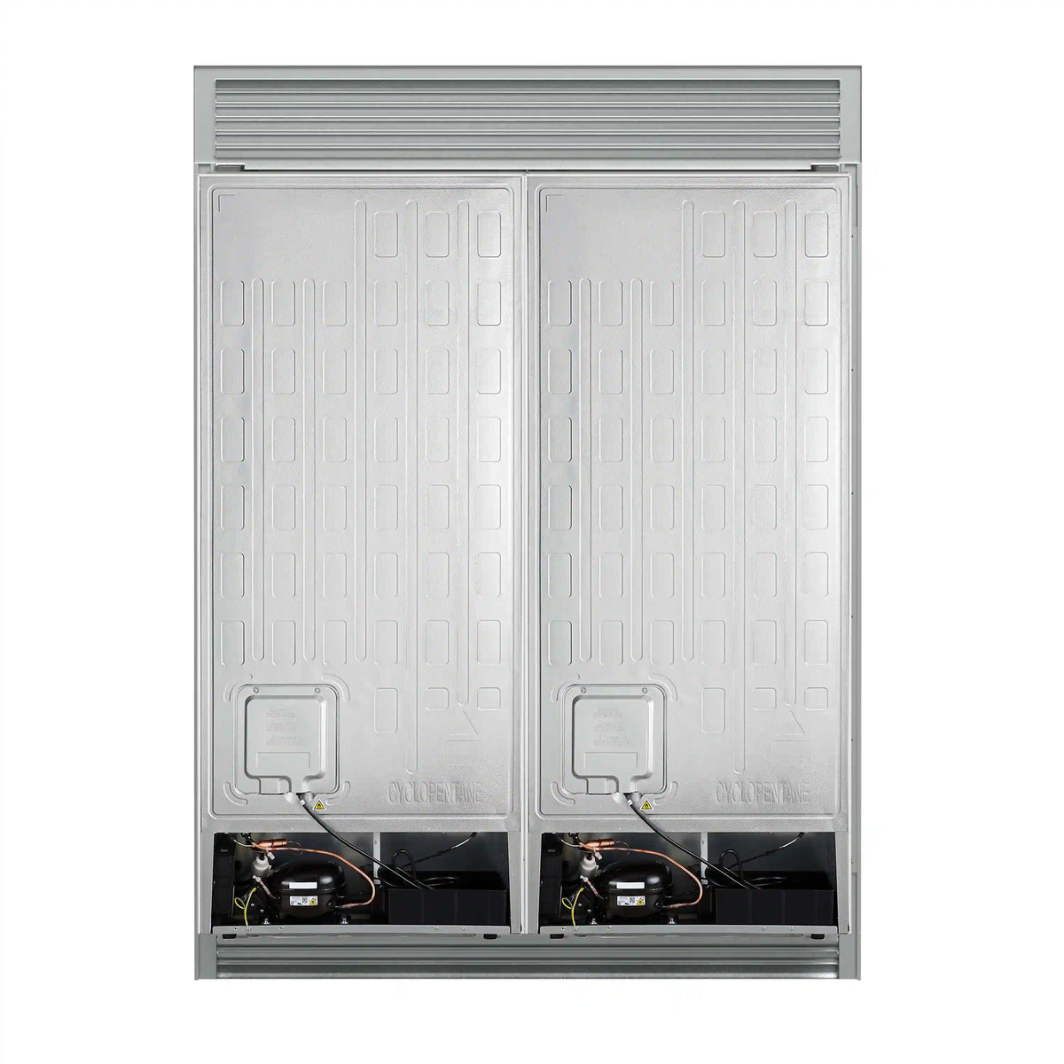 Forno Maderno 60-Inch 27.2 Cu. Ft. Built-In Convertible Refrigerator and Freezer in Stainless Steel with Modern Grille Trim (FFFFD1722-60SG)