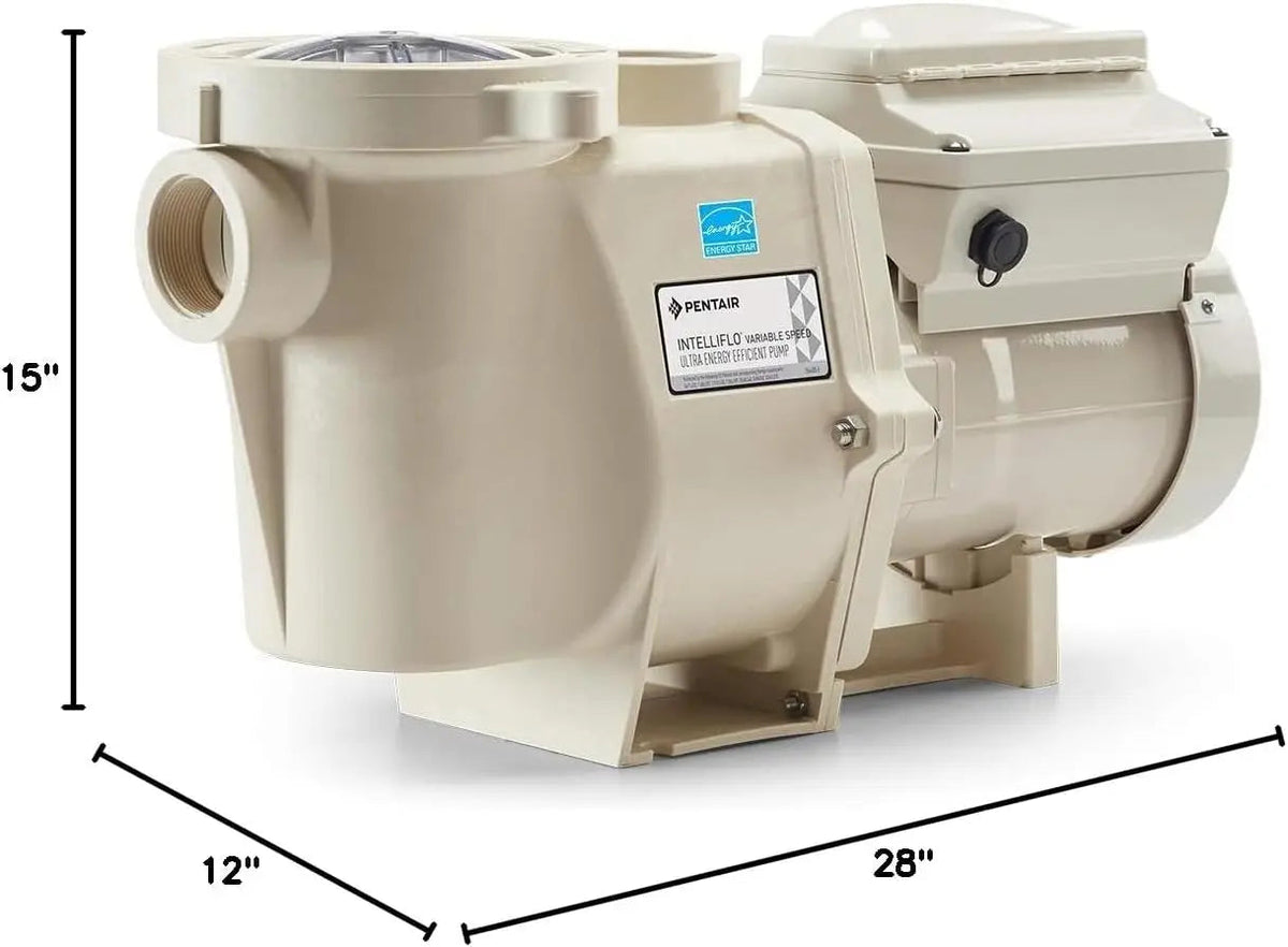 Pentair | 011018 | IntelliFlo Variable Speed High Performance Pool Pump, 3 Horsepower, 230 Volt, 1 Phase.