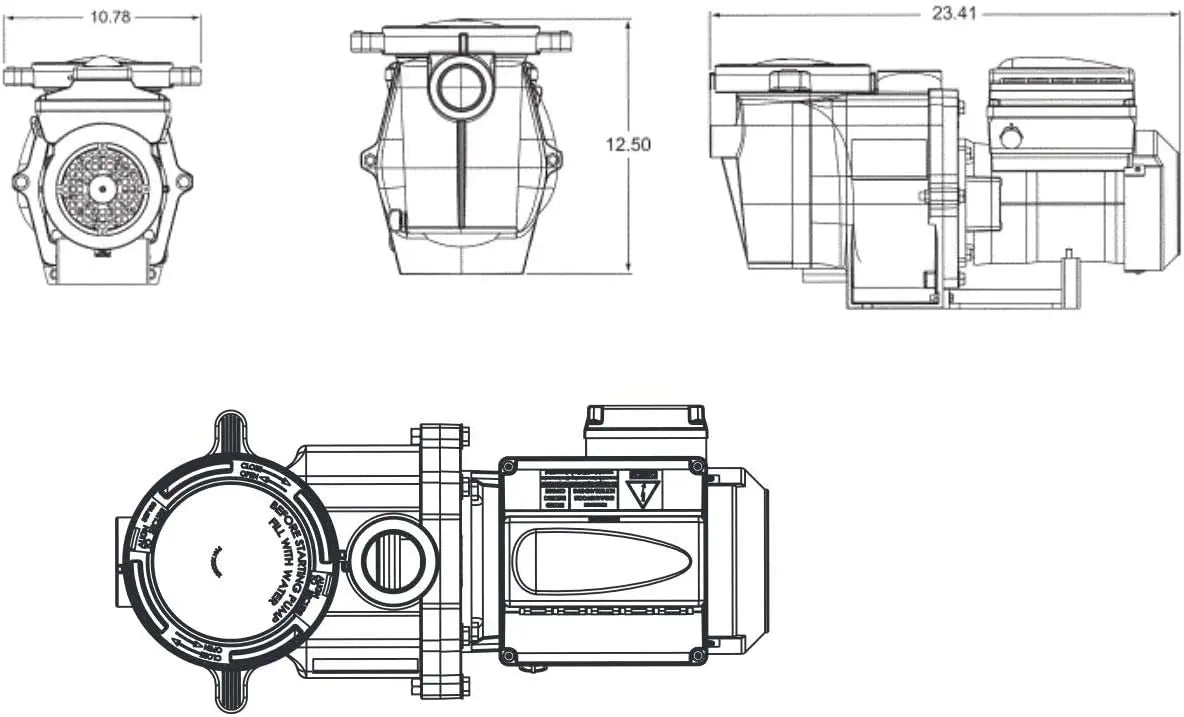 Pentair | 011018 | IntelliFlo Variable Speed High Performance Pool Pump, 3 Horsepower, 230 Volt, 1 Phase.