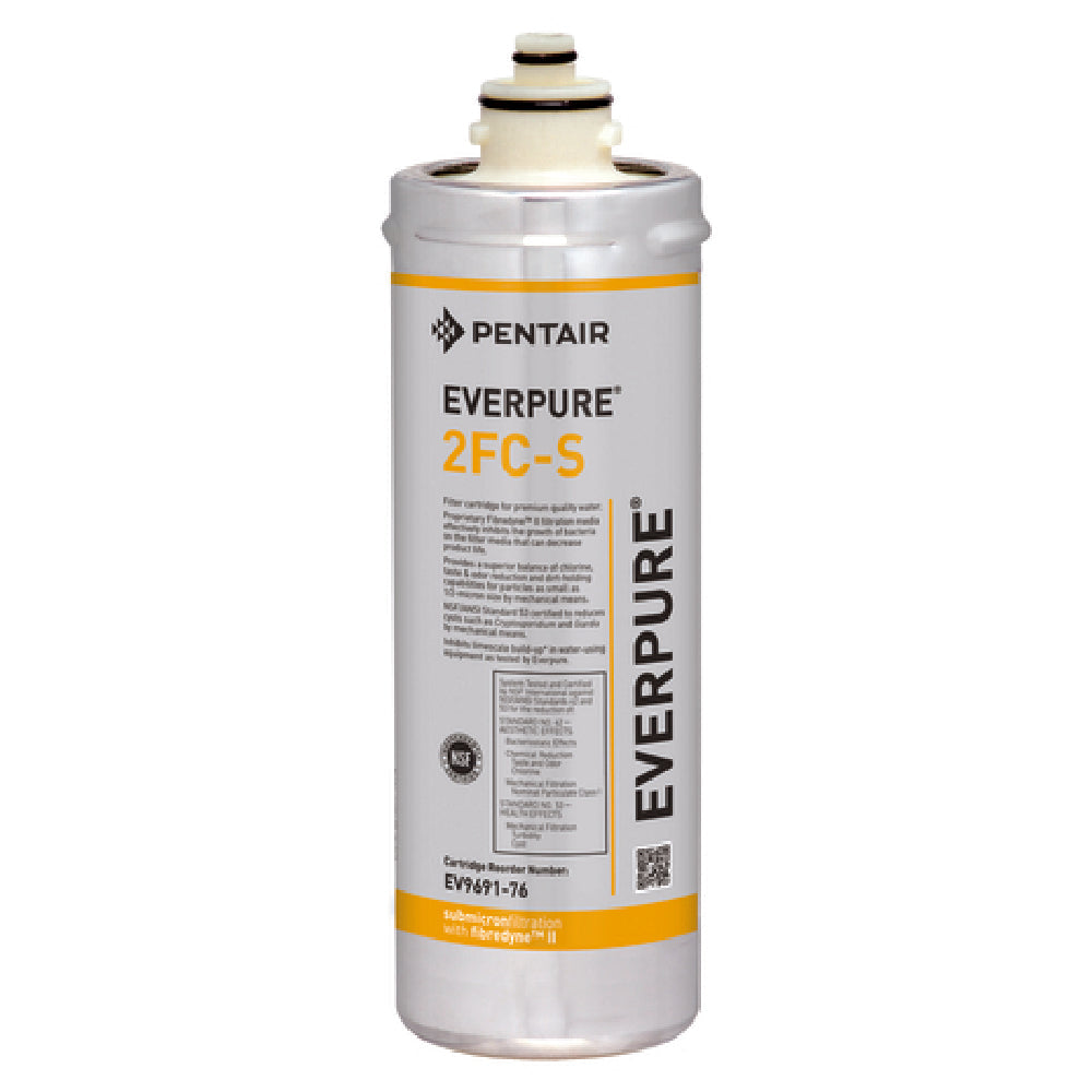 Everpure EV969176 2FC-S Water Filter Cartridge Fibredyne® II Submicron Carbon Block Cartridges