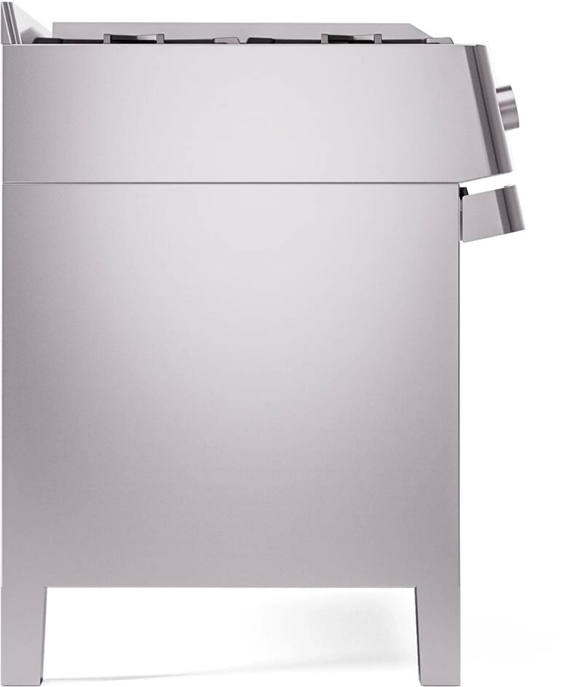 ILVE Panoramagic 48-Inch Freestanding Propane Gas Dual Fuel Range in Stainless Steel (UPM12FDS3SSLP)