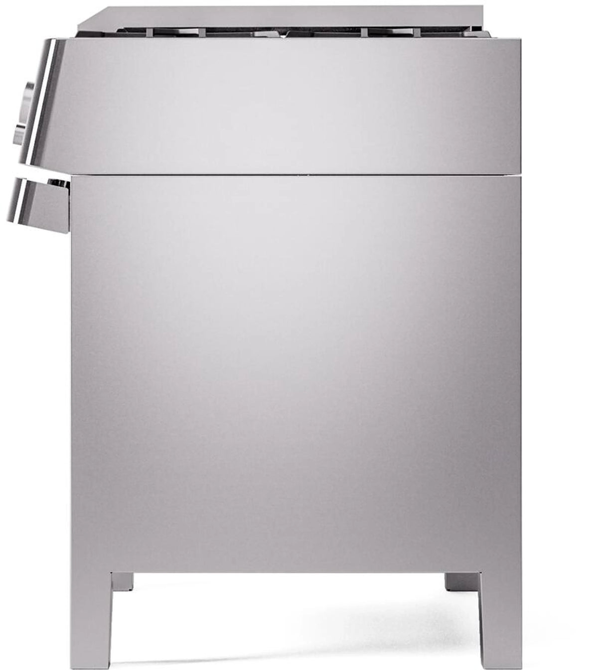 ILVE Panoramagic 36-Inch Freestanding Propane Gas Dual Fuel Range in Stainless Steel (UPM09DFS3SSLP)