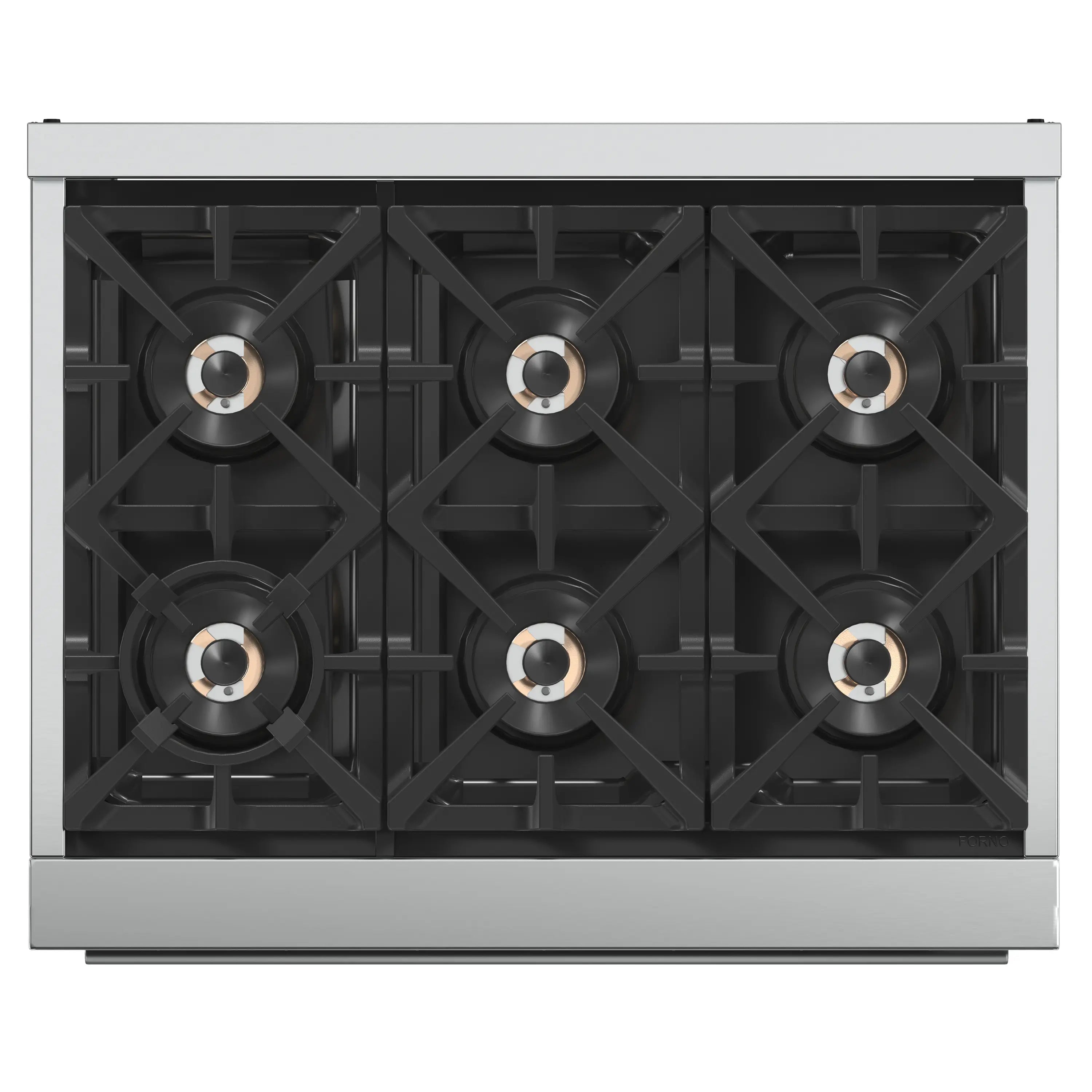 Forno 36-Inch Capriasca Gas Range with 6 Burners, Convection Oven and 120,000 BTUs (FFSGS6260-36)