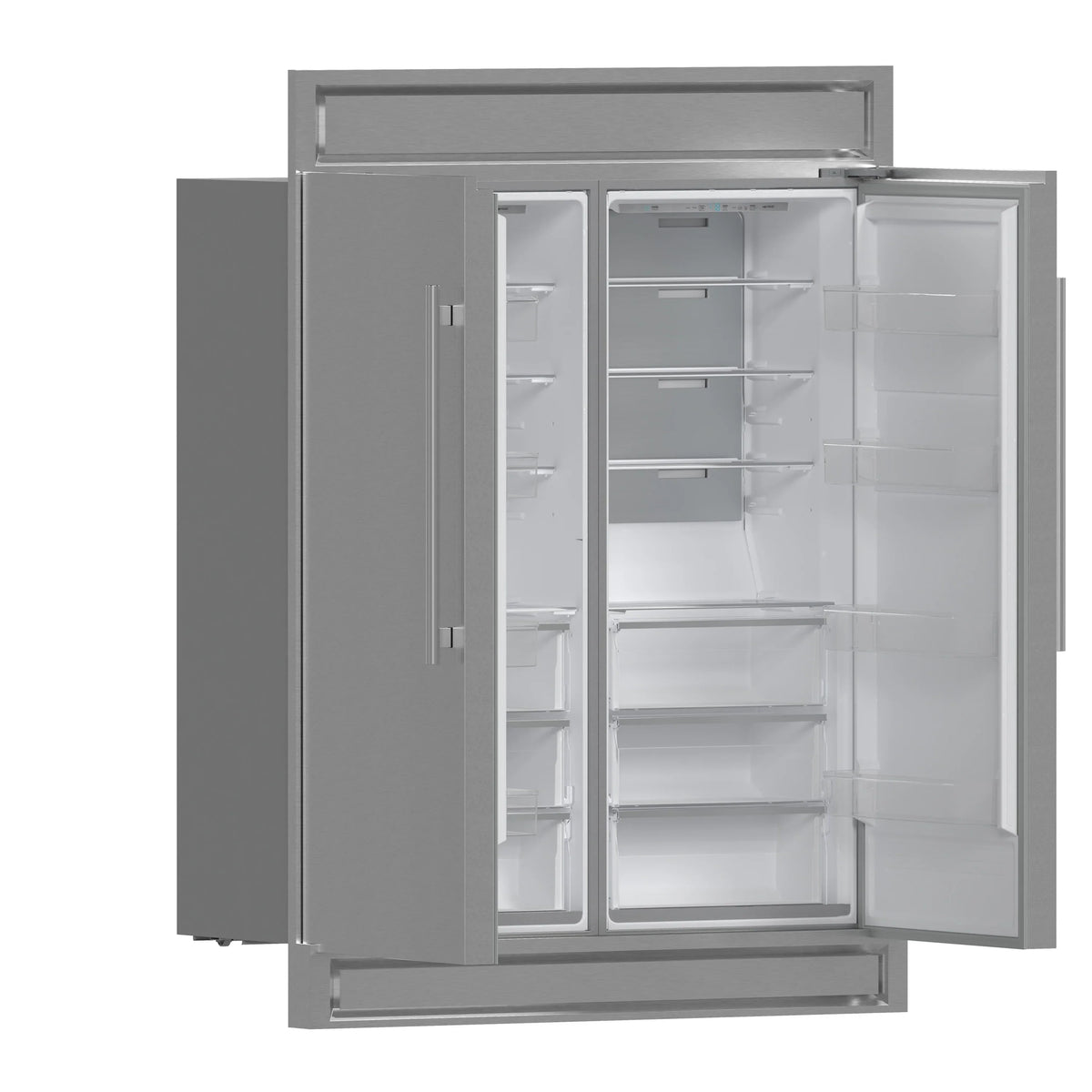 Forno 5-Piece Appliance Package - 36-inch Gas Range, Hood, Refrigerator, Dishwasher and 24-Inch Microwave Drawer in Stainless Steel