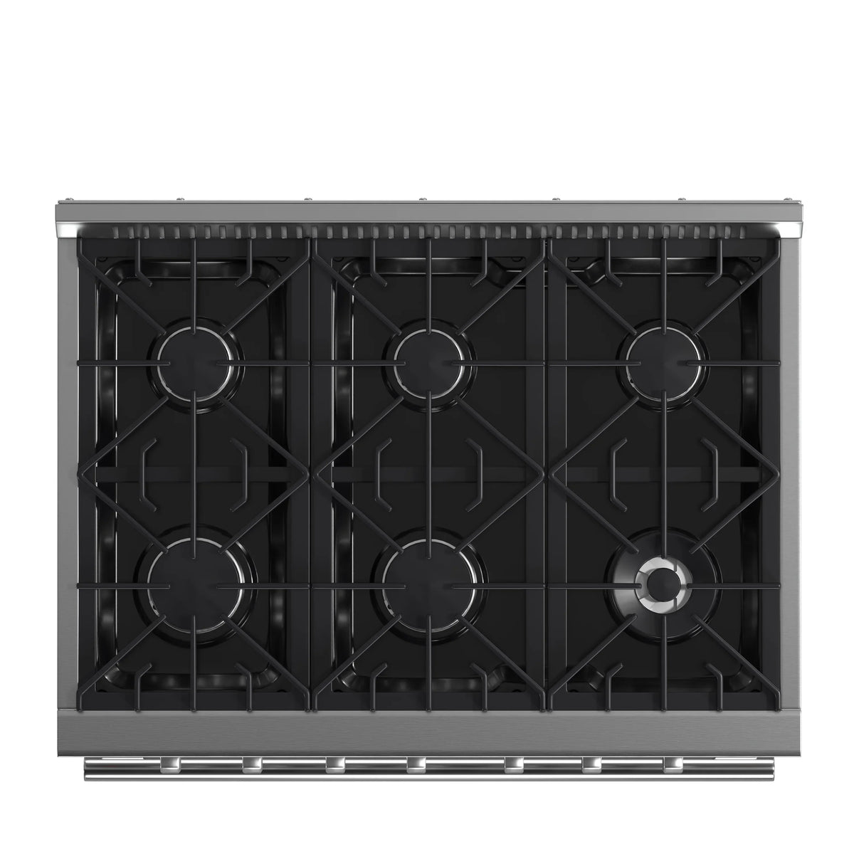 Forno 2-Piece Appliance Package - 36-Inch Gas Range & Wall Mount Hood with Backsplash in Stainless Steel
