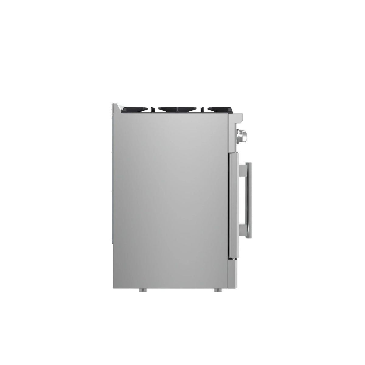 Forno 5-Piece Appliance Package - 36-inch Gas Range, Hood, Refrigerator, Dishwasher and 24-Inch Microwave Oven in Stainless Steel