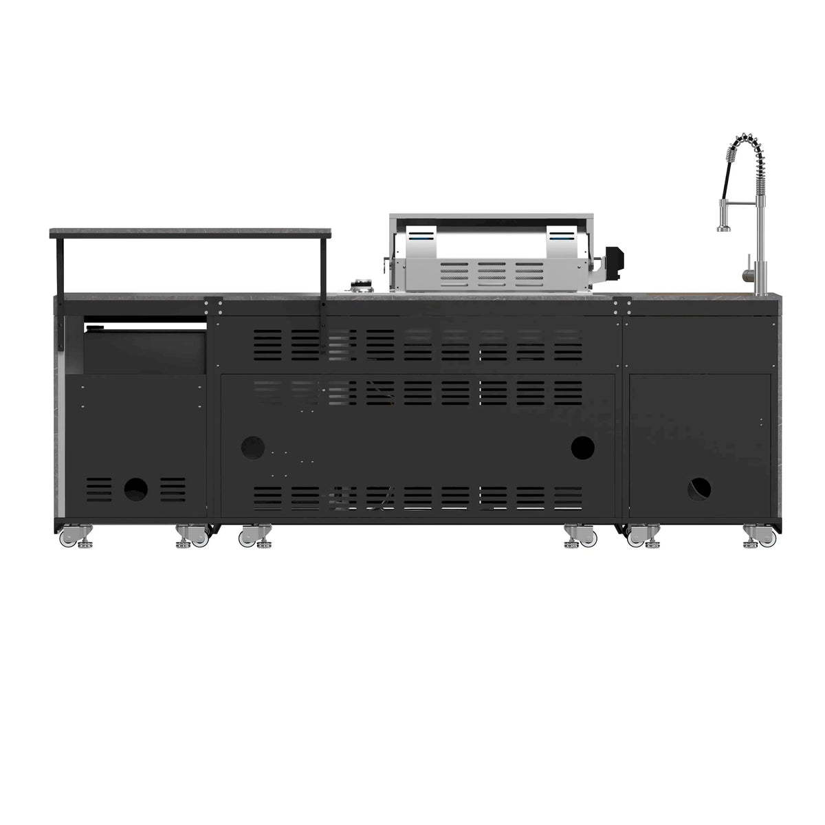 Forno Rimini outdoor kitchen FODKT2544BLK - back