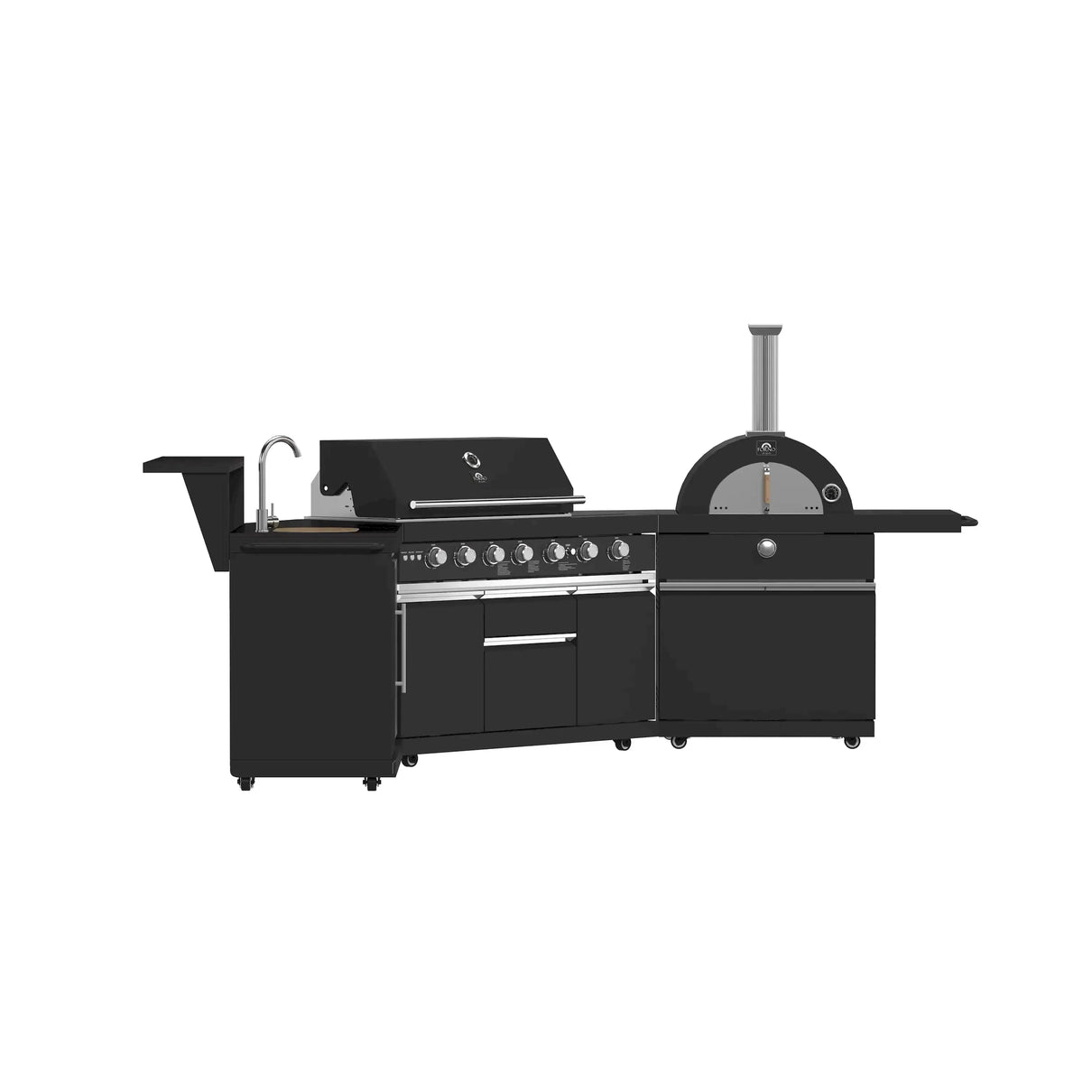 Forno All'Aperto outdoor kitchen FODKT2551BLK - angle