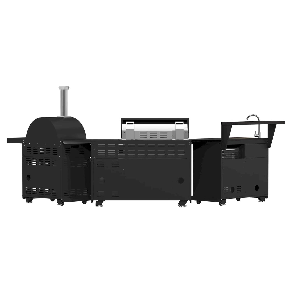 Forno All'Aperto outdoor kitchen FODKT2551BLK - back