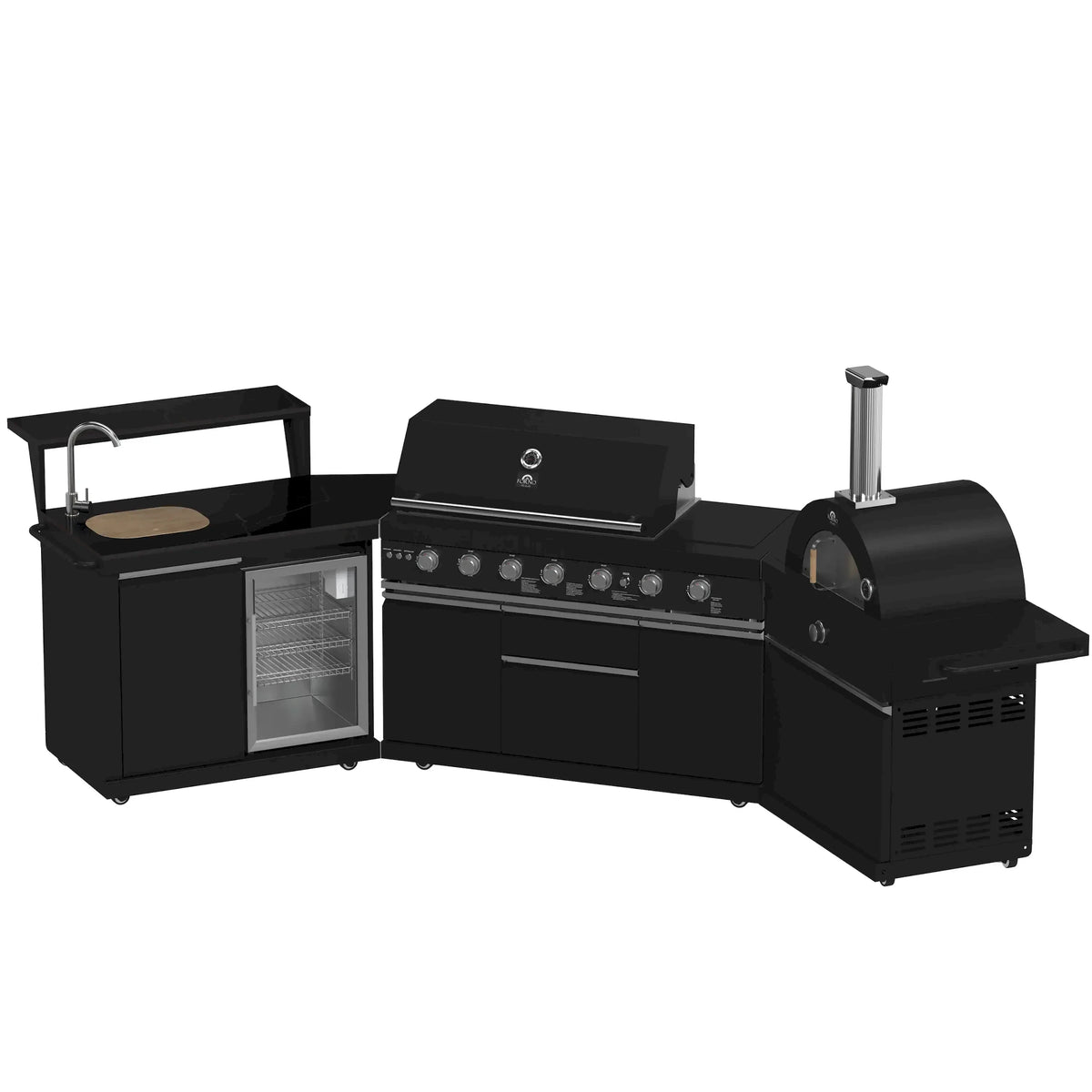 Forno All'Aperto outdoor kitchen FODKT2551BLK - closeup