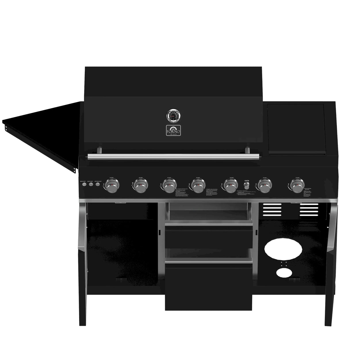 Forno All'Aperto outdoor kitchen FODKT2551BLK - closeup