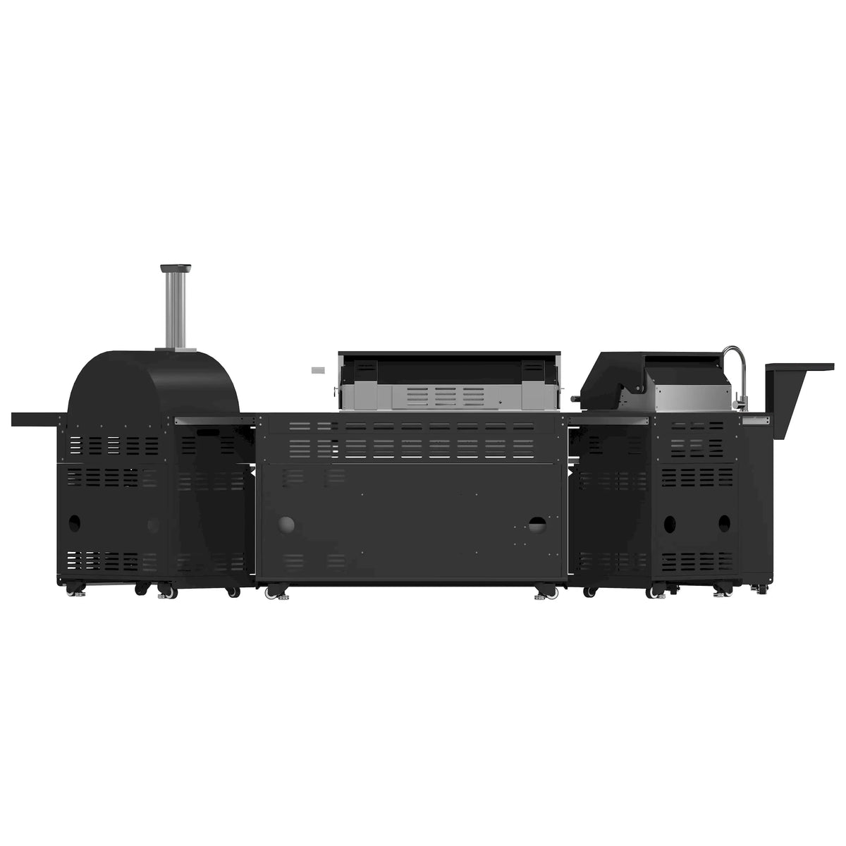 Forno All'Aperto outdoor kitchen FODKT2568BLK - back