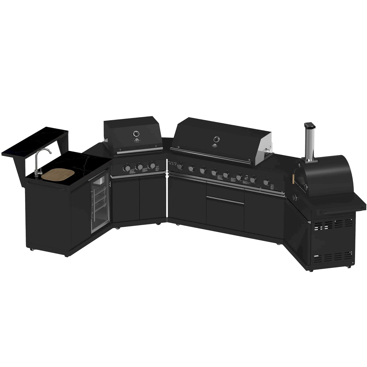 Forno All'Aperto outdoor kitchen FODKT2568BLK - closeup