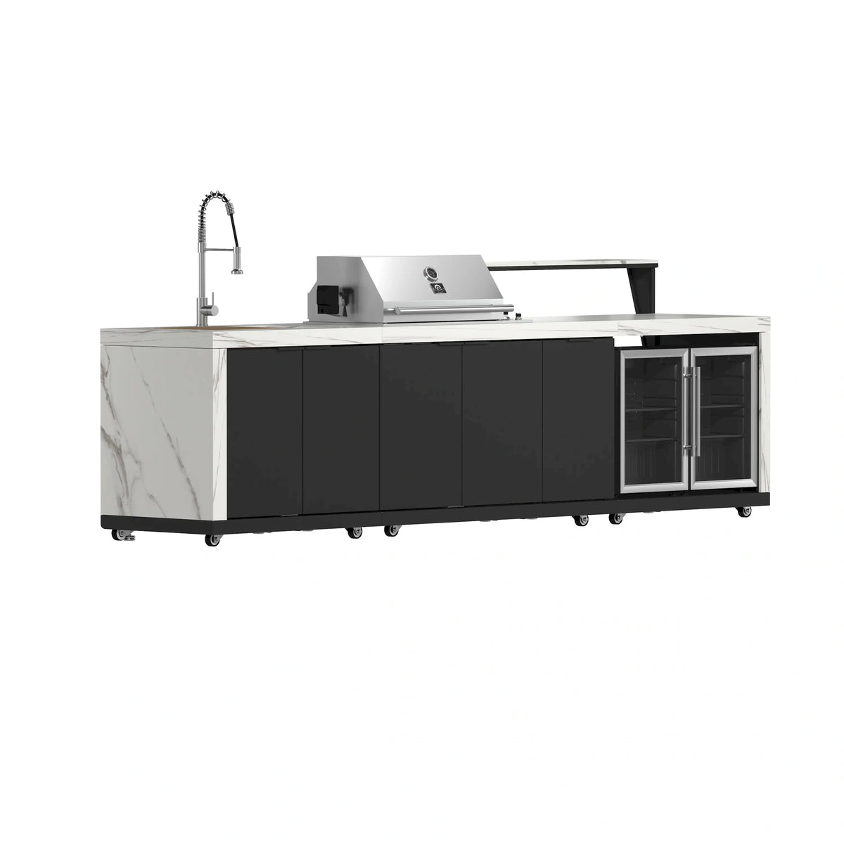 Forno Rimini outdoor kitchen FODKT2575WHT - angle