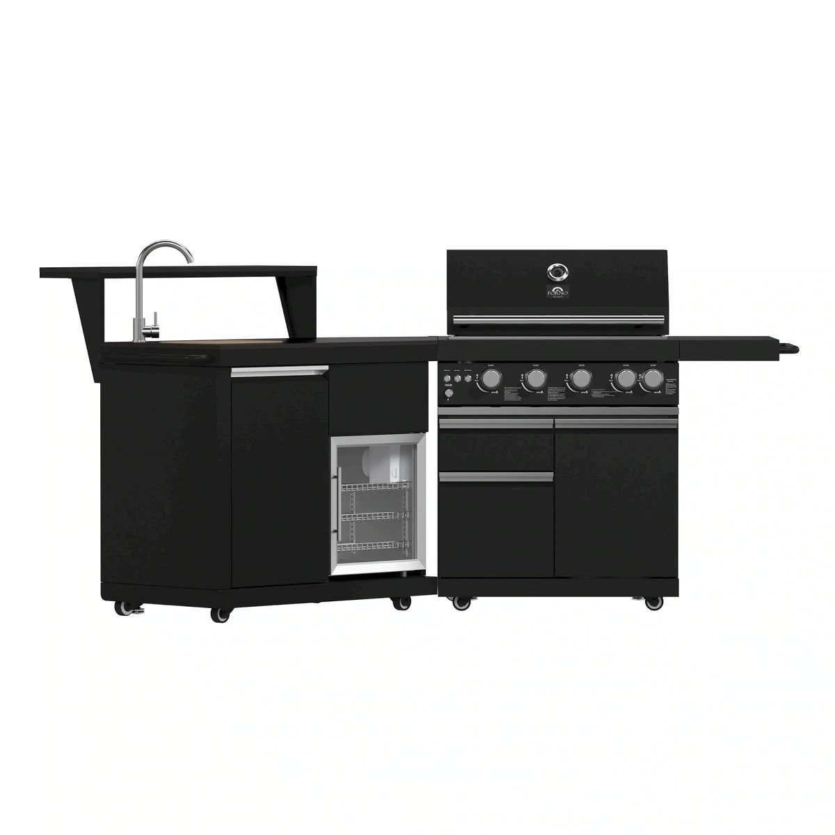 Forno All'Aperto outdoor kitchen FODKT2582BLK - front lights off