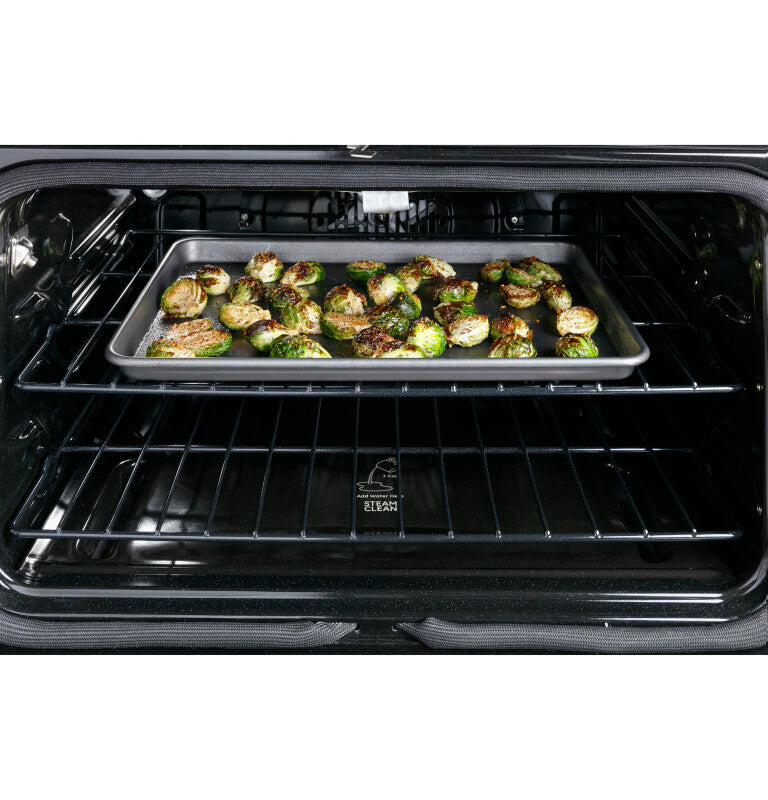 Cafe CGS750P2MS1 Café 30" Smart Slide-in, Front-control, Gas Double-oven Range With Convection Stainless Steel