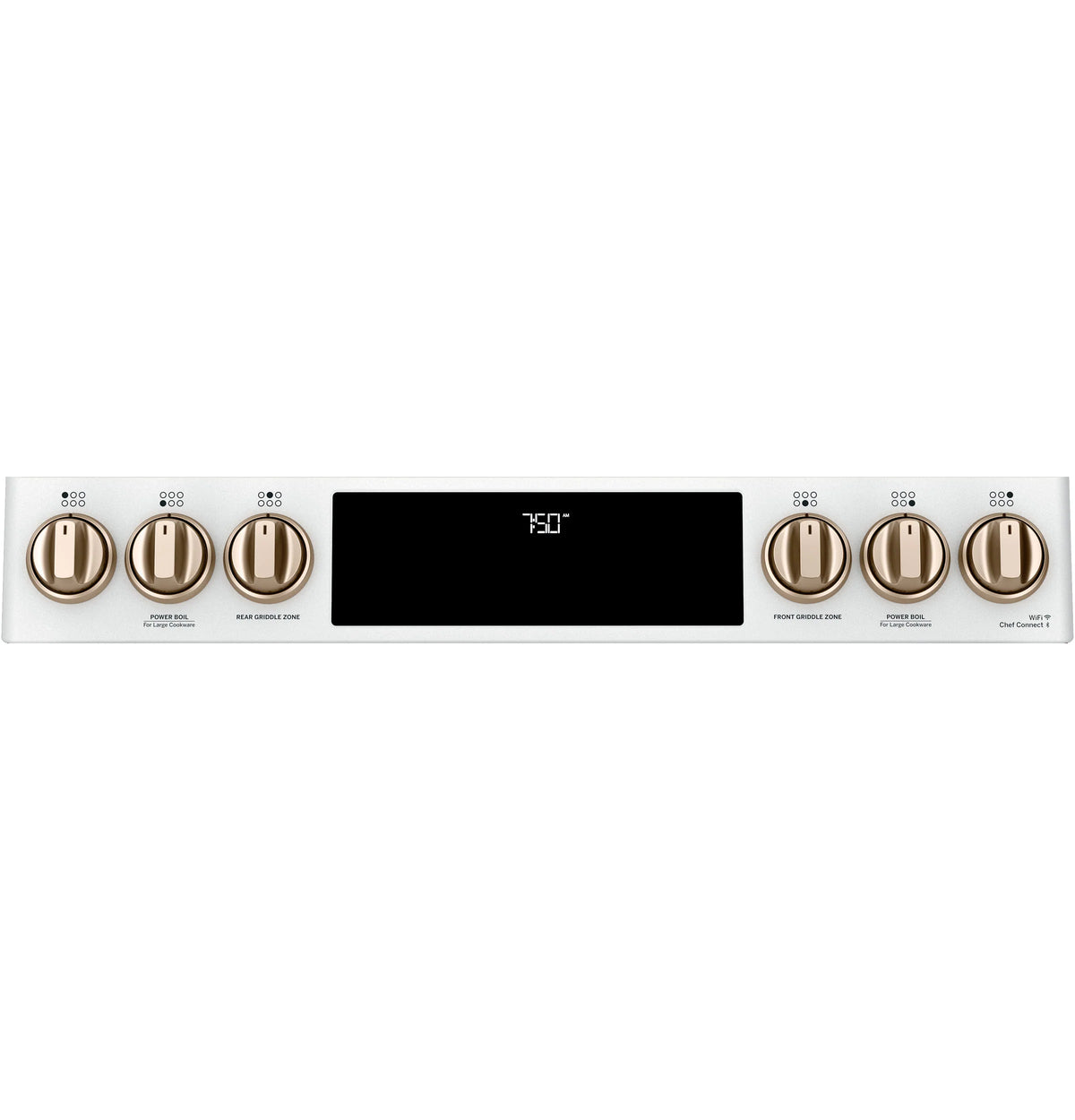 Cafe CGS750P4MW2 Café 30" Smart Slide-in, Front-control, Gas Double-oven Range With Convection Matte White