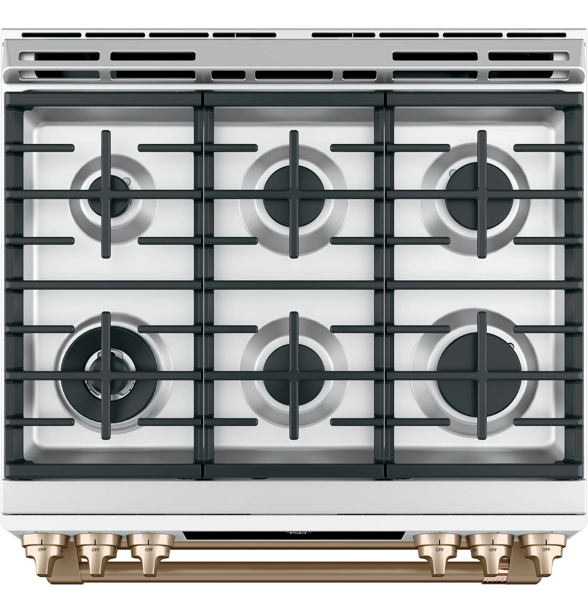 Cafe CGS750P4MW2 Café 30" Smart Slide-in, Front-control, Gas Double-oven Range With Convection Matte White
