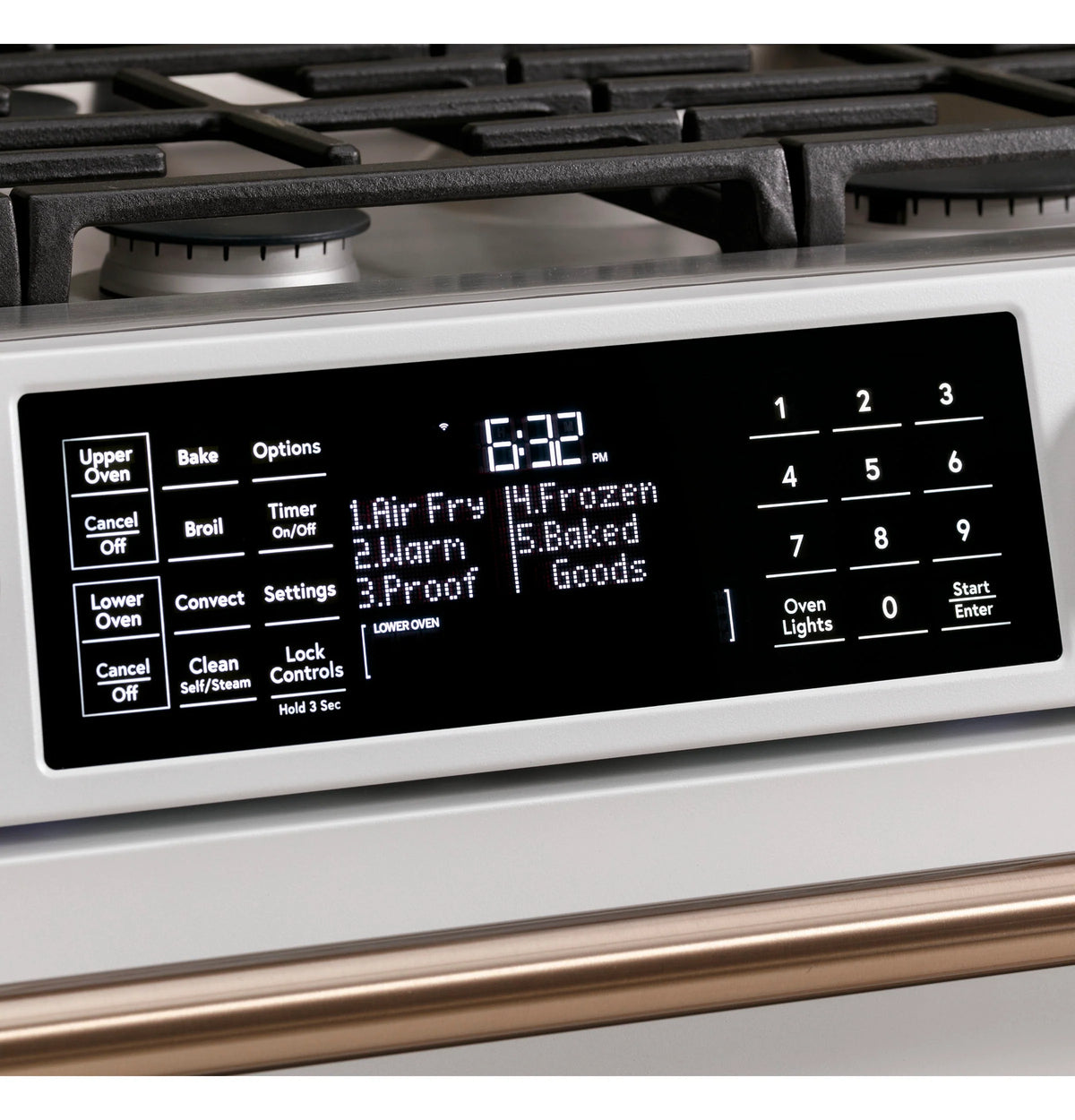 Cafe CGS750P4MW2 Café 30" Smart Slide-in, Front-control, Gas Double-oven Range With Convection Matte White