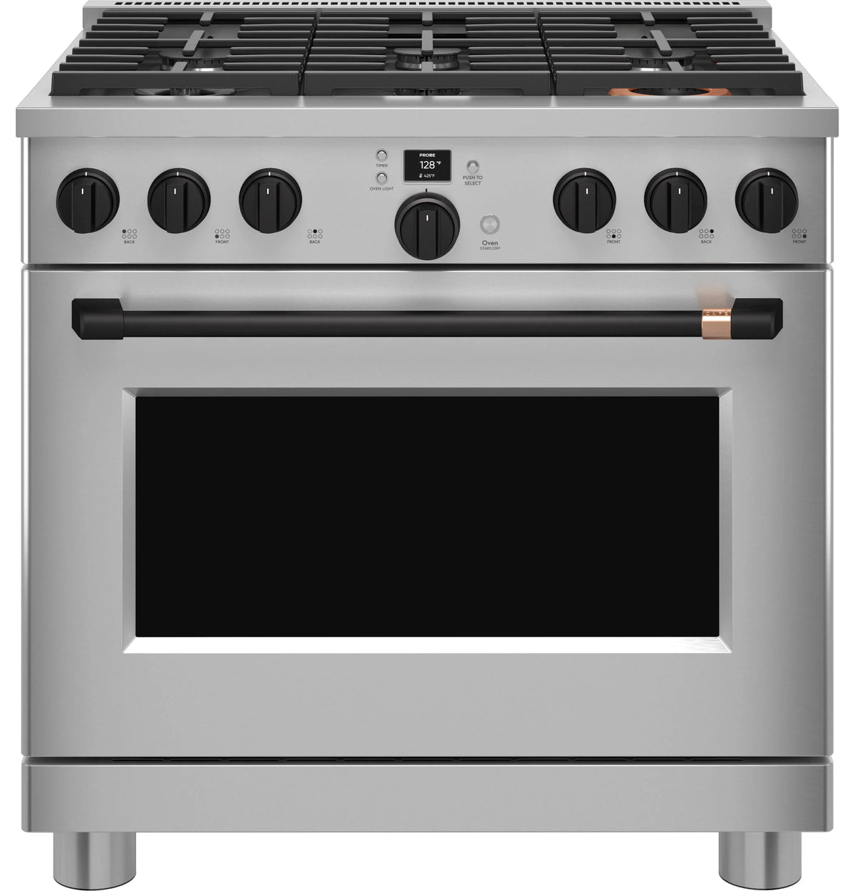 Cafe CGY366P2TS1 Café 36" Smart All-gas Commercial-style Range With 6 Burners (natural Gas) Stainless Steel