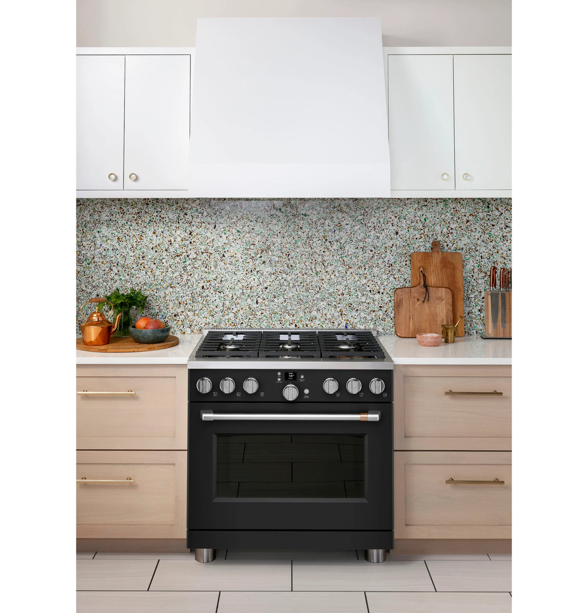 Cafe CGY366P3TD1 Café 36" Smart All-gas Commercial-style Range With 6 Burners (natural Gas) Matte Black