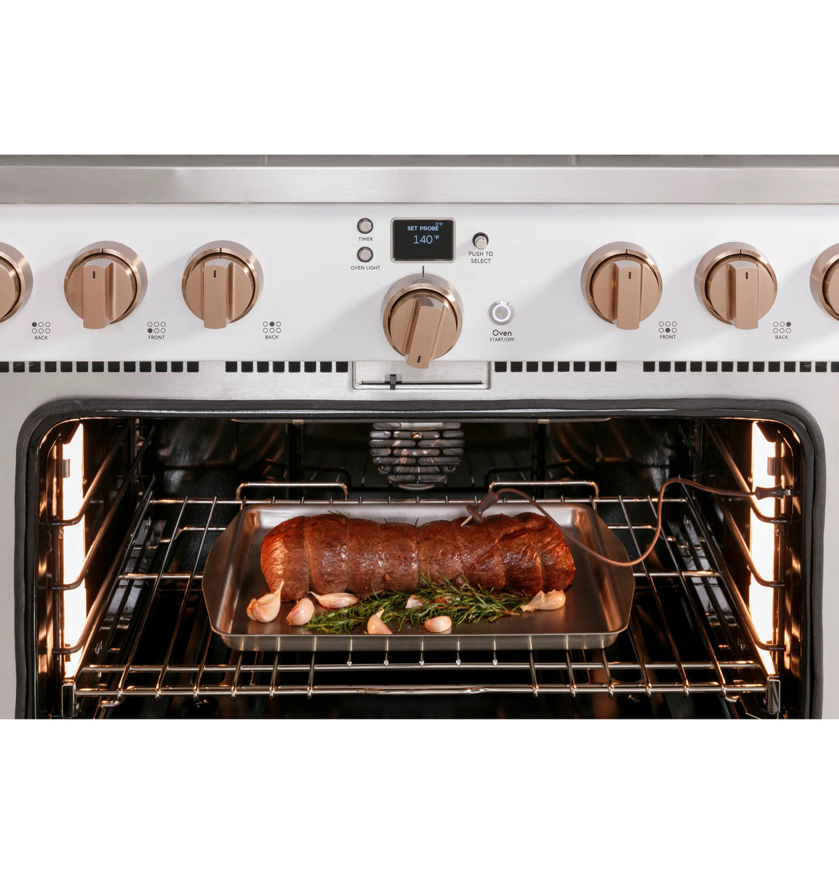 Cafe CGY366P4TW2 Café 36" Smart All-gas Commercial-style Range With 6 Burners (natural Gas) Matte White