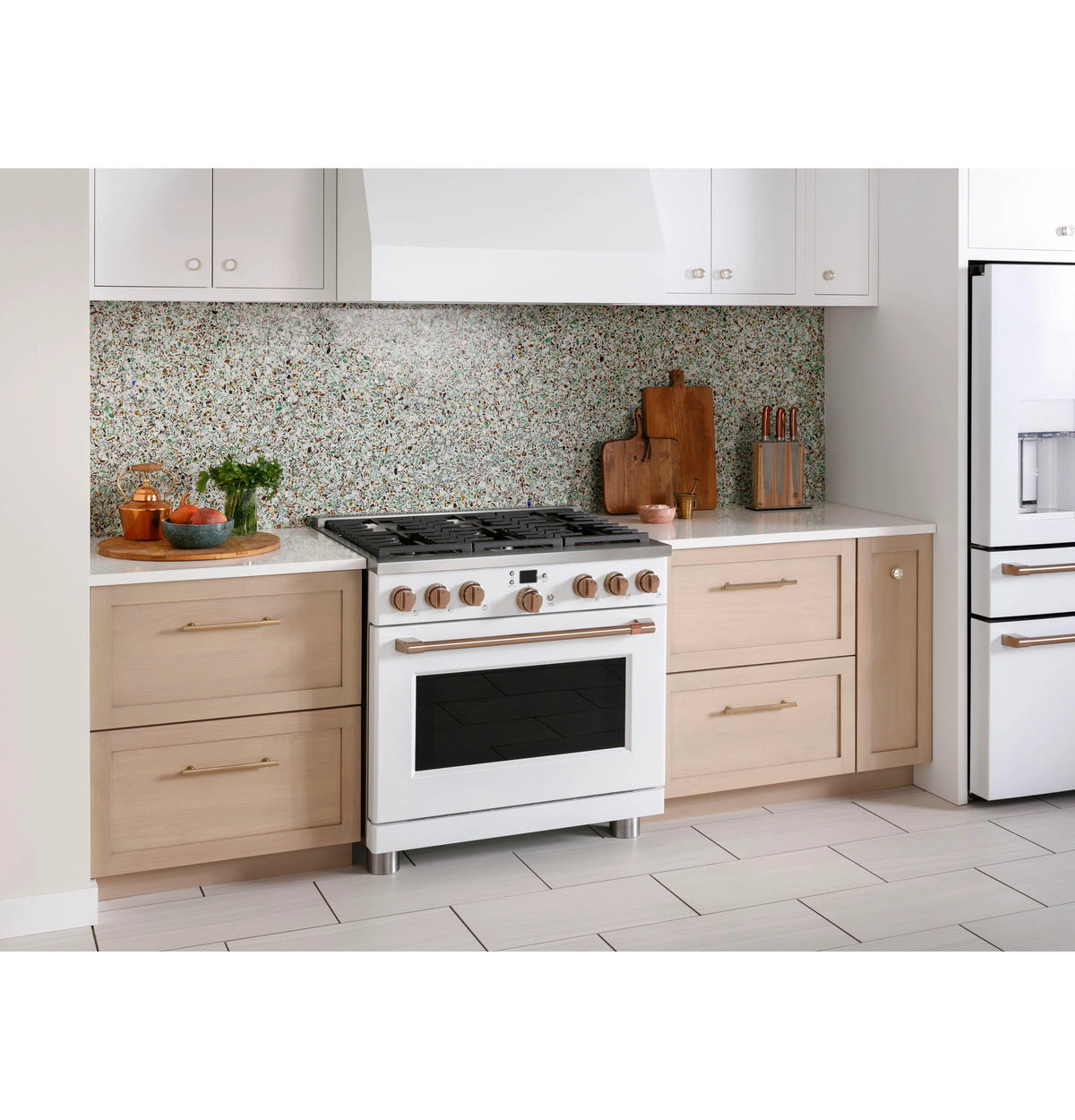 Cafe CGY366P4TW2 Café 36" Smart All-gas Commercial-style Range With 6 Burners (natural Gas) Matte White